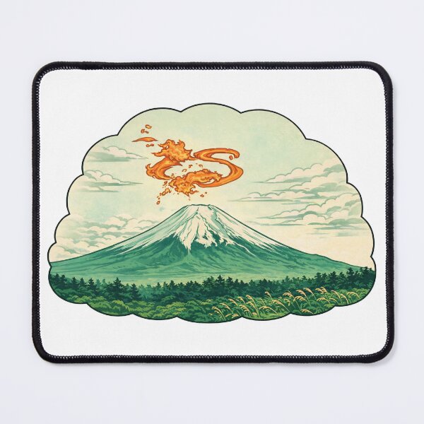 Item preview, The Spirit of Mount Fuji: Japanese Ukiyo-e Fire Dragon Art designed and sold by MalisoStickers.