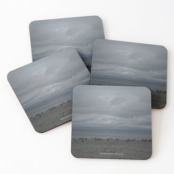 Item preview, Moody Ocean Aesthetic with Quote “Everything Feels Far Away” designed and sold by annytsuj.