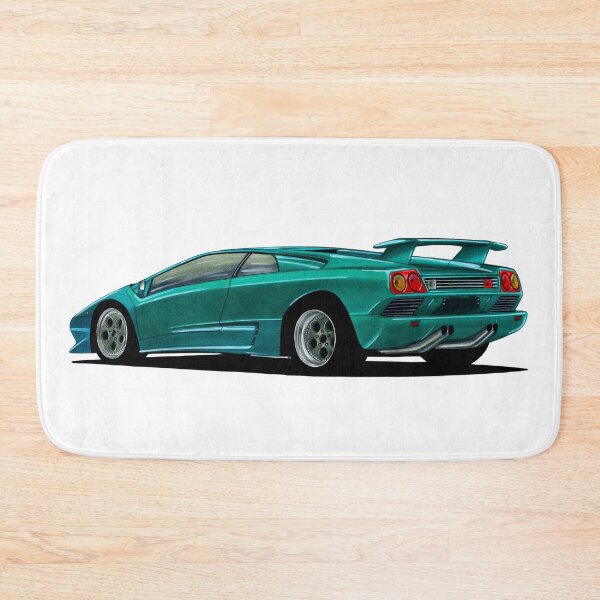 Item preview, Exclusive drawing 90s mid-engine hyper car manufactured by Italian blue Diablo V12 Coupe designed and sold by Cars23.