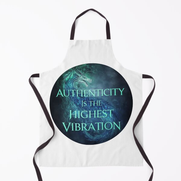 Item preview, A Dragon with the words 'Authenticity is the Highest Vibration designed and sold by Soulstar Designs.