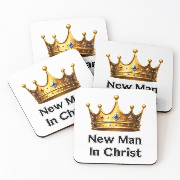 Item preview, New Man in Christ Crown Design – Christian Faith Inspirational Typography Art designed and sold by lindalifepeace.