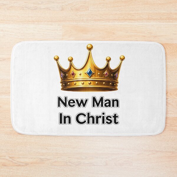 Item preview, New Man in Christ Crown Design – Christian Faith Inspirational Typography Art designed and sold by lindalifepeace.