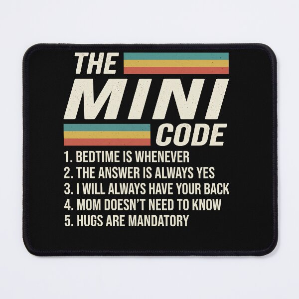 Item preview, The Mini Code Funny Parenting Rules Shirt Dad Mom Parenting Humor Gift designed and sold by ArcaneArtistry.