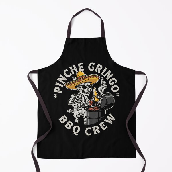 Item preview, Pinche Gringo BBQ Crew Funny Skeleton Grill Shirt Mexican Humor Tee designed and sold by ArcaneArtistry.