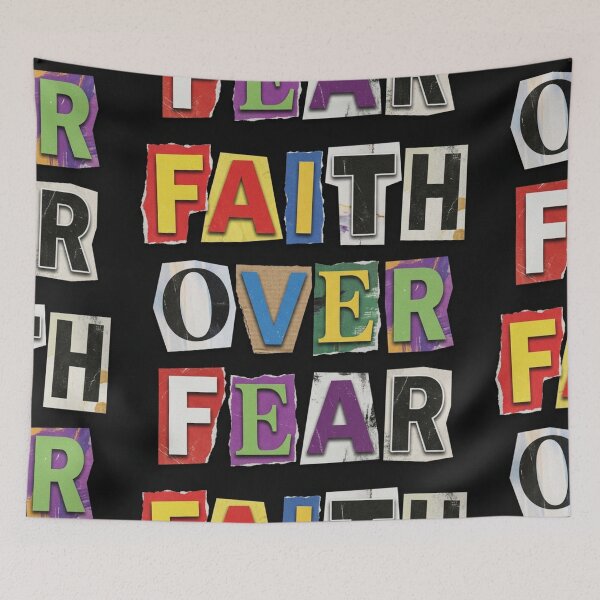 Item preview, Faith Over Fear – Bold Ransom Typography Motivational Design designed and sold by Hype-Loop71.