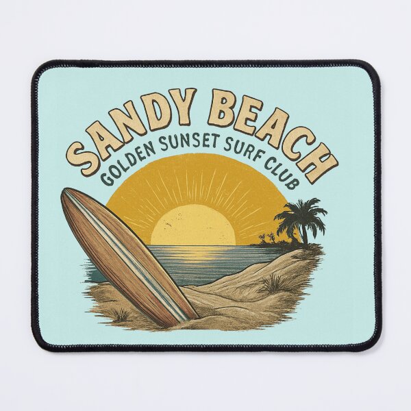 Item preview, Vintage 60s Surfboard Beach Sunset – Retro Aesthetic Surf Club designed and sold by designerr23 ⭐⭐⭐⭐⭐.