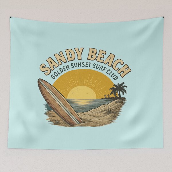 Item preview, Vintage 60s Surfboard Beach Sunset – Retro Aesthetic Surf Club designed and sold by designerr23 ⭐⭐⭐⭐⭐.