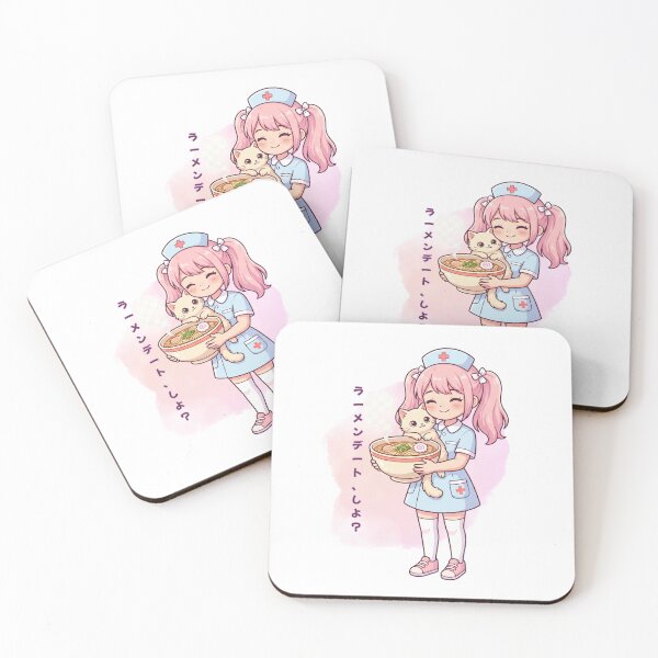 Item preview, Kawaii Anime Nurse Loves Ramen Cat Funny Cute Kawaii Nurse Life Comfort Food Gift for Nurse Student Burnout Relief designed and sold by Im-Ara.