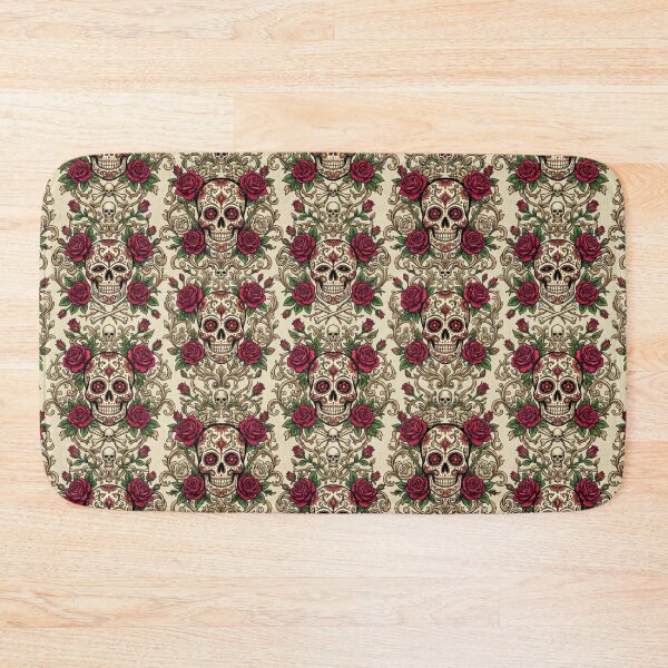 Item preview, Vintage Sugar Skulls & Roses Pattern designed and sold by edstorebeaches.