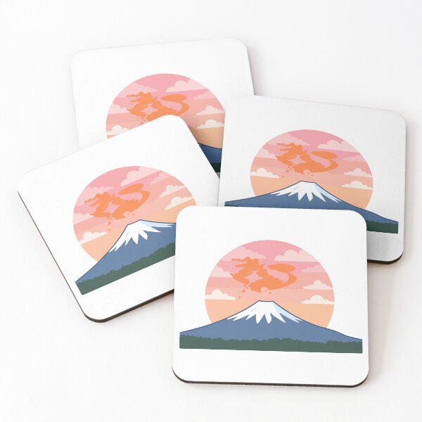Item preview, Fuji Dragon Spirit: Minimalist Vector Sticker Art designed and sold by MalisoStickers.