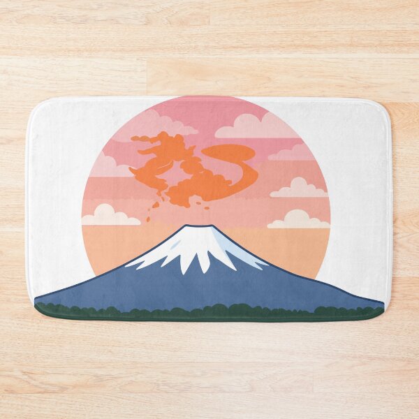 Item preview, Fuji Dragon Spirit: Minimalist Vector Sticker Art designed and sold by MalisoStickers.
