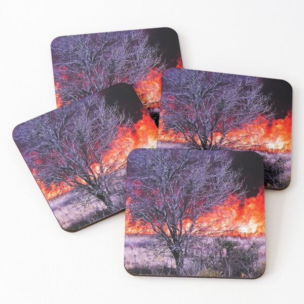 Item preview, Night Wildfire in the Mpumalanga Highveld designed and sold by JaneFlowersAfrica.