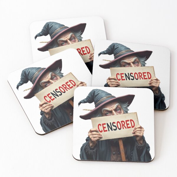 Item preview, Mysterious Wizard Holding “Censored” Sign Artwork designed and sold by KUHATLIKHA.