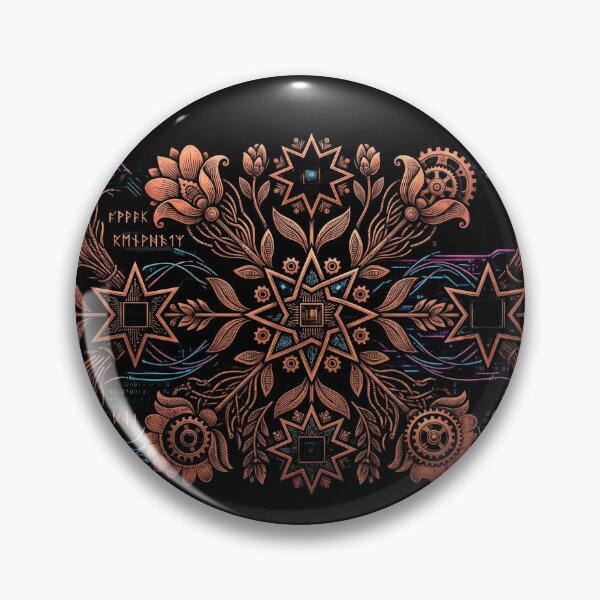 Item preview, Slavic Cyber-Embroidery: Copper Logic Pattern designed and sold by Wild Hare.