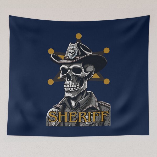 Artikelvorschau, Skelett-Sheriff entworfen und verkauft von wildforcedesign.