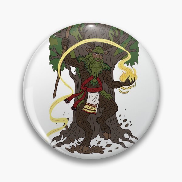 Item preview, Forest Spirit Guardian Art Slavic Mythology Folk Illustration  designed and sold by LeshanArt.