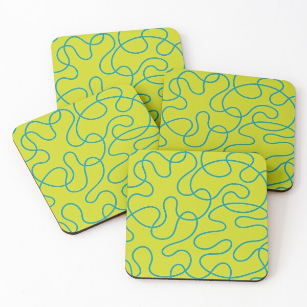 Item preview, Green and Yellow Dancing Lines designed and sold by tonymagnerart.