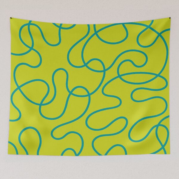Item preview, Green and Yellow Dancing Lines designed and sold by tonymagnerart.