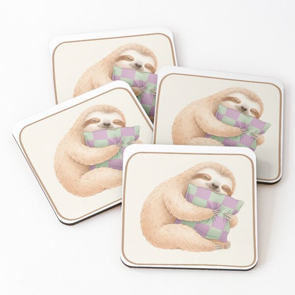 Item preview, Home Sloth Moments #04:  Sloth with Pillow designed and sold by Quiet Joy Studio.