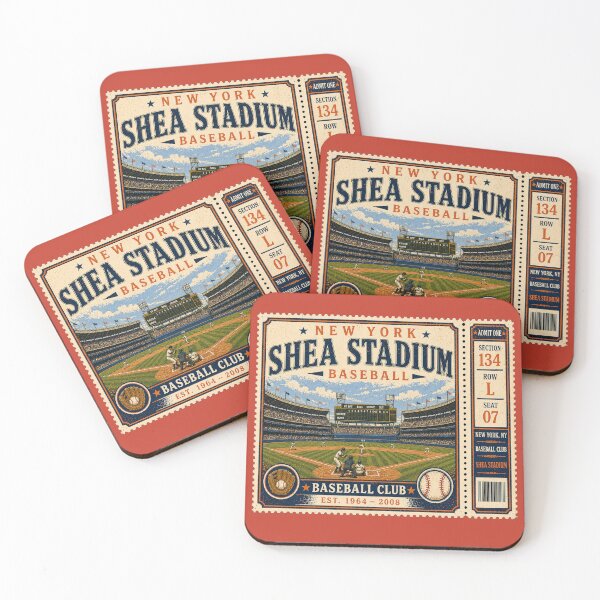 Item preview, New York Baseball Vintage Ticket Stub Shea Stadium Retro Classic Ballpark Design designed and sold by GhostDawgs.