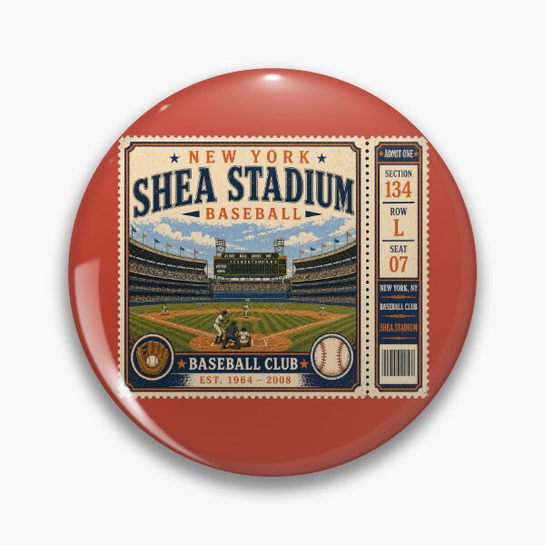 Item preview, New York Baseball Vintage Ticket Stub Shea Stadium Retro Classic Ballpark Design designed and sold by GhostDawgs.