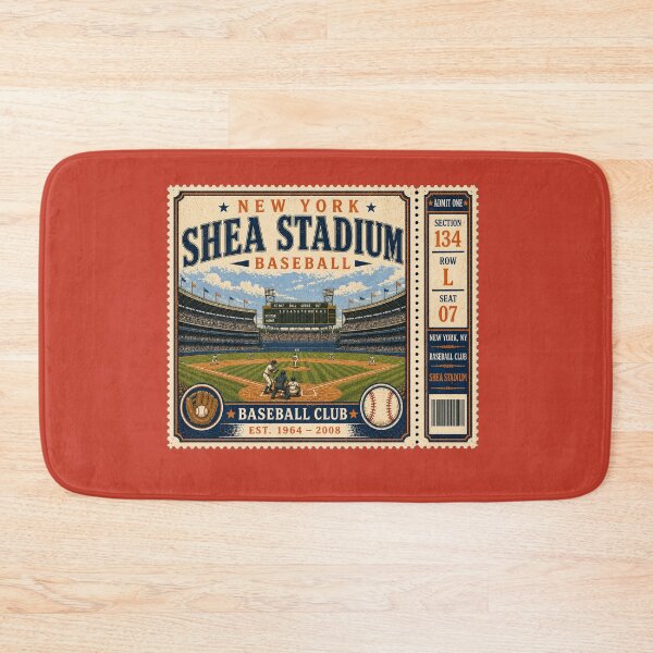 Item preview, New York Baseball Vintage Ticket Stub Shea Stadium Retro Classic Ballpark Design designed and sold by GhostDawgs.