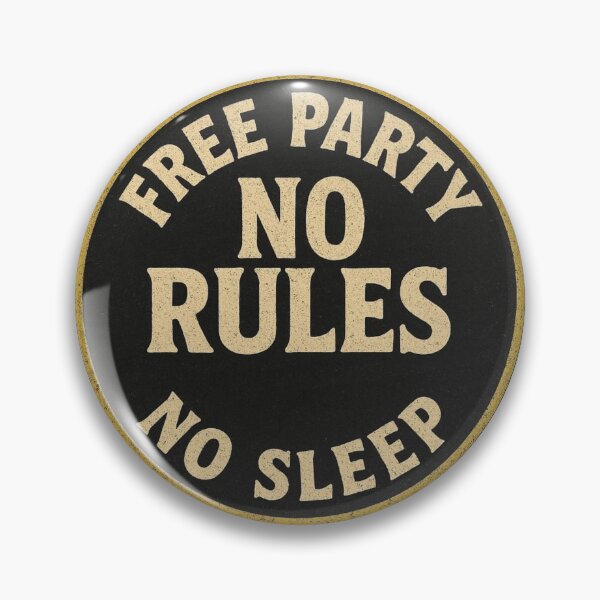 Item preview, Free Party No Rules No Sleep – Underground Rave Design designed and sold by |TRSSHOP|.