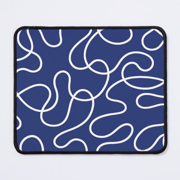 Item preview, Blue and White Dancing Lines designed and sold by tonymagnerart.
