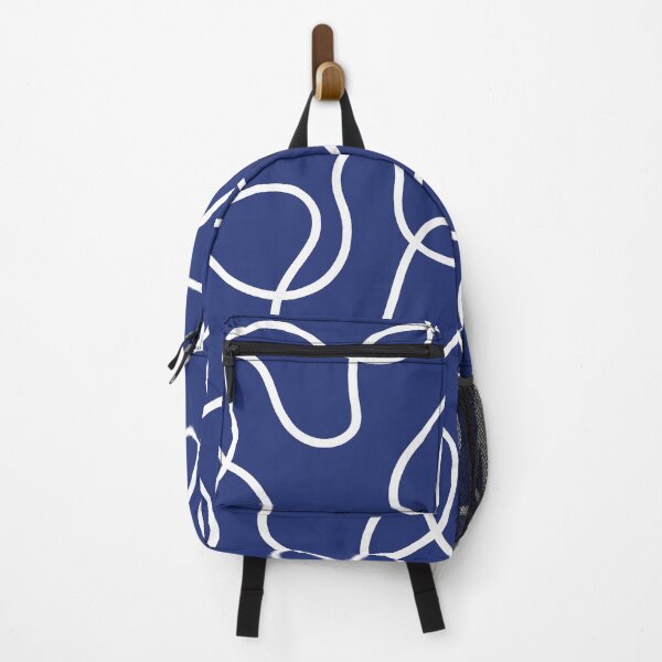 Item preview, Blue and White Dancing Lines designed and sold by tonymagnerart.