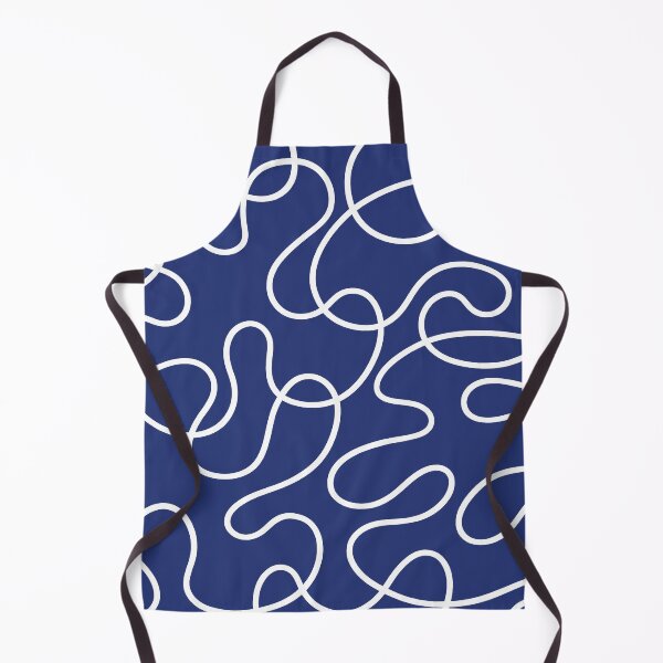 Item preview, Blue and White Dancing Lines designed and sold by tonymagnerart.