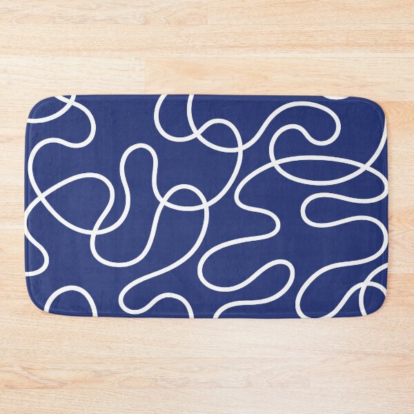 Item preview, Blue and White Dancing Lines designed and sold by tonymagnerart.