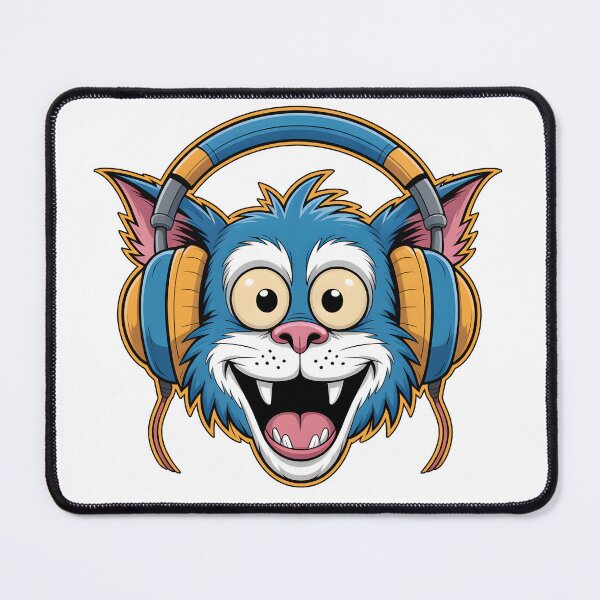 Item preview, Crazy Cat With Headphnes designed and sold by Museum Of Non-Existing Art.
