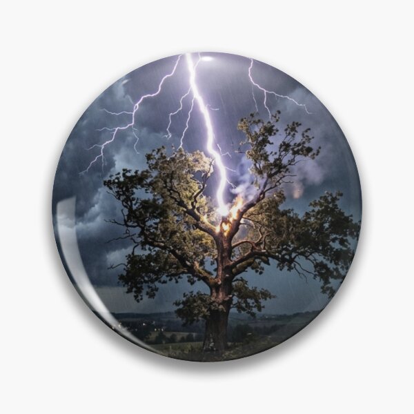 Item preview, Isolated tree struck by lightning designed and sold by Malisa345.