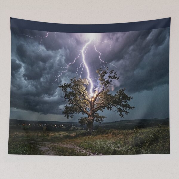 Item preview, Isolated tree struck by lightning designed and sold by Malisa345.