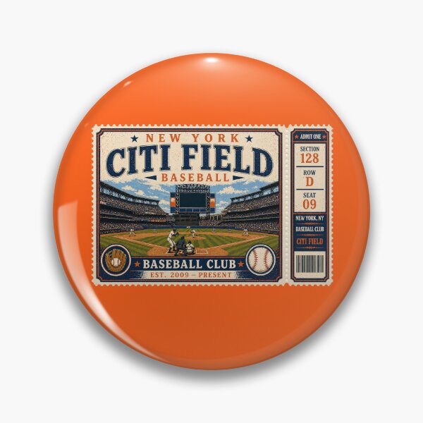 Item preview, New York Baseball Vintage Ticket Stub Citi Field Retro Stadium Design designed and sold by GhostDawgs.