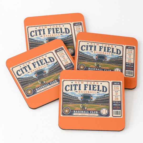 Item preview, New York Baseball Vintage Ticket Stub Citi Field Retro Stadium Design designed and sold by GhostDawgs.