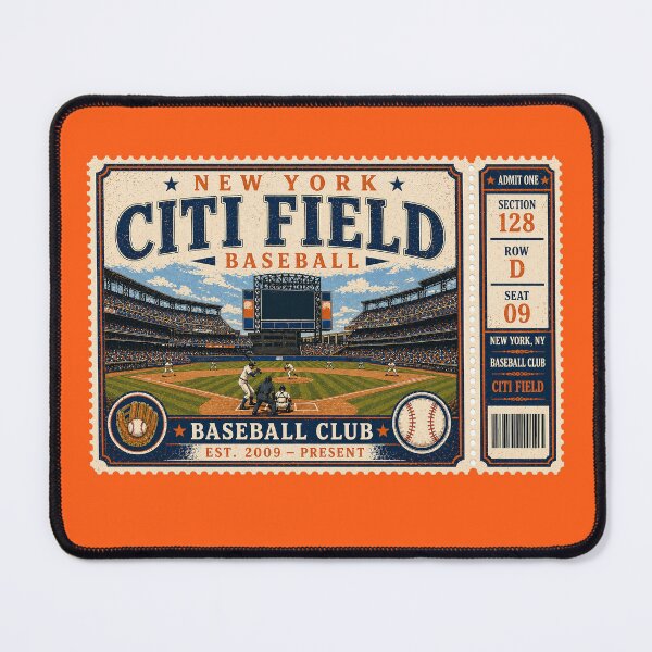 Item preview, New York Baseball Vintage Ticket Stub Citi Field Retro Stadium Design designed and sold by GhostDawgs.