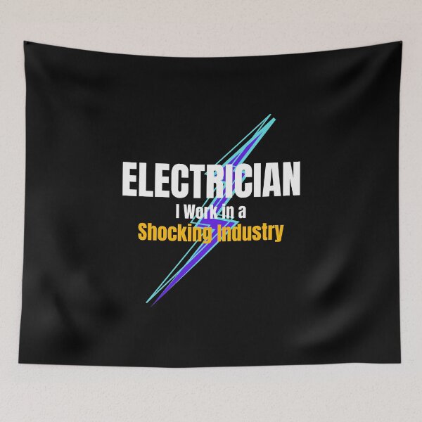 Item preview, Electrician I Work in a Shocking Industry | Funny Electrician Gift | Trades Gift designed and sold by TheOmniaMarket.