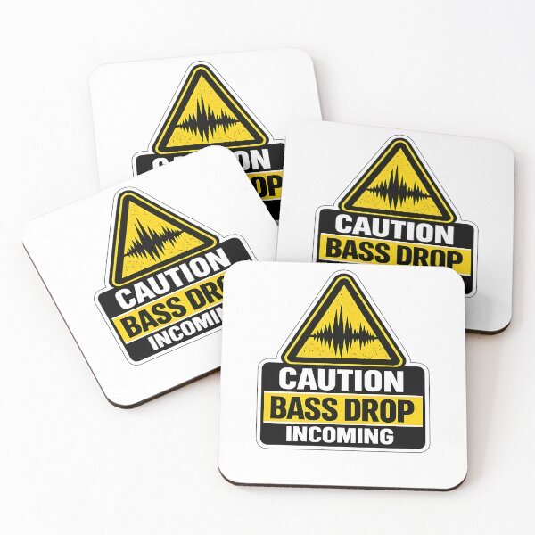 Item preview, Caution Bass Drop Incoming Rave Warning designed and sold by  ZenRave Designs.