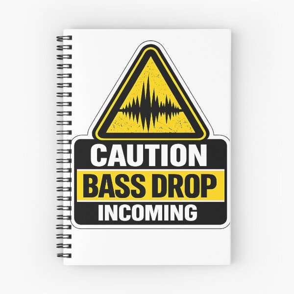 Item preview, Caution Bass Drop Incoming Rave Warning designed and sold by  ZenRave Designs.