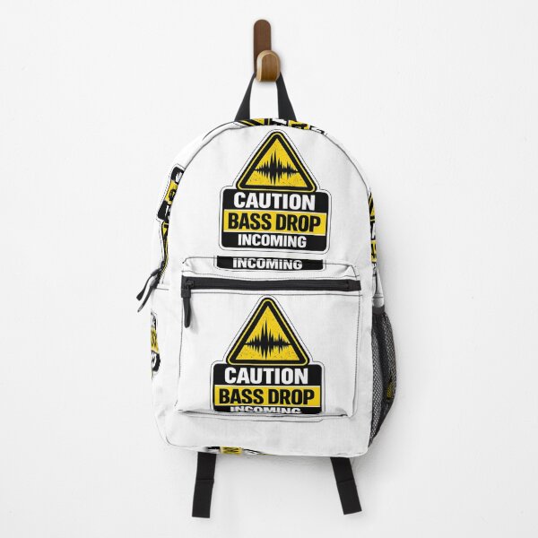 Item preview, Caution Bass Drop Incoming Rave Warning designed and sold by  ZenRave Designs.