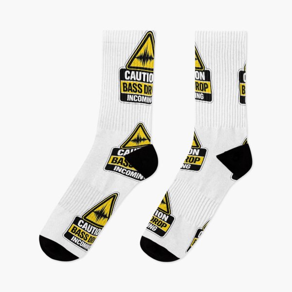 Item preview, Caution Bass Drop Incoming Rave Warning designed and sold by  ZenRave Designs.