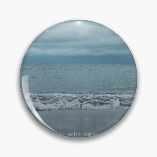 Item preview, Calm Ocean Wave Aesthetic with Quote “It Will Pass”, Minimal Sea Poster designed and sold by annytsuj.