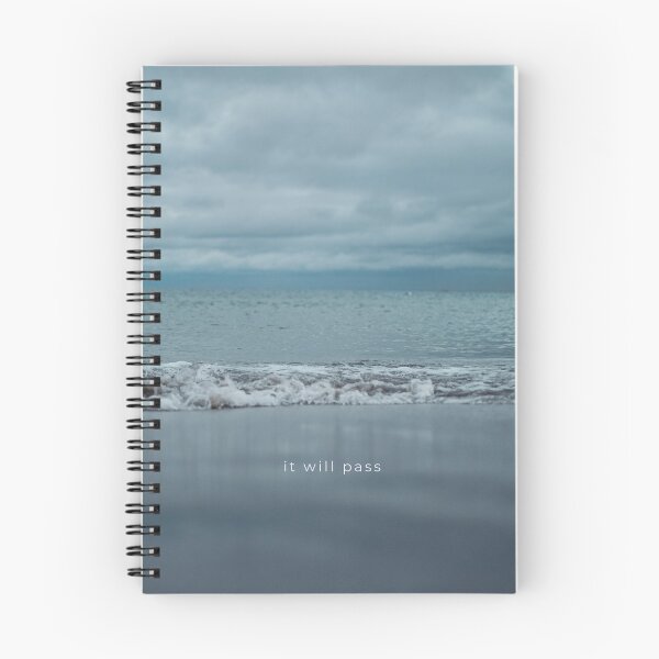 Item preview, Calm Ocean Wave Aesthetic with Quote “It Will Pass”, Minimal Sea Poster designed and sold by annytsuj.