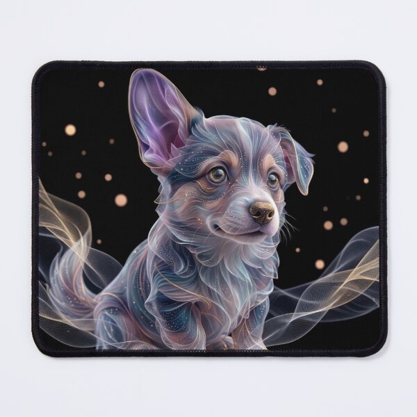 Item preview, Mystic Glow: Ethereal Spirit Puppy Art designed and sold by KireaDesigns.
