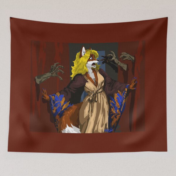 Item preview, Perilous Hallway Foxy designed and sold by KlakkDrawsStuff.