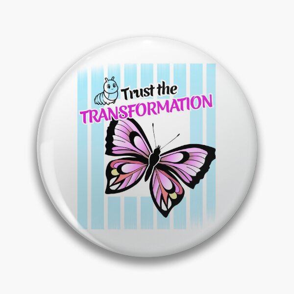 Item preview, Trust the Transformation Butterfly | Metamorphosis Growth Mindset Inspirational Aesthetic Design designed and sold by LAJdesigns.