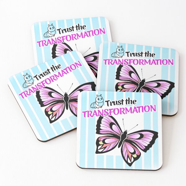 Item preview, Trust the Transformation Butterfly | Metamorphosis Growth Mindset Inspirational Aesthetic Design designed and sold by LAJdesigns.