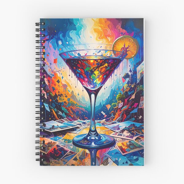 Artikelvorschau, Psychedelic Memories Martini entworfen und verkauft von Lee Hiller Designs.