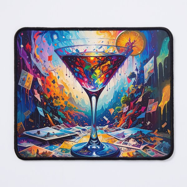 Artikelvorschau, Psychedelic Memories Martini entworfen und verkauft von Lee Hiller Designs.